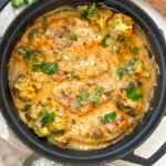 Pollo al Horno Rápido con Queso y Sopa de Pollo