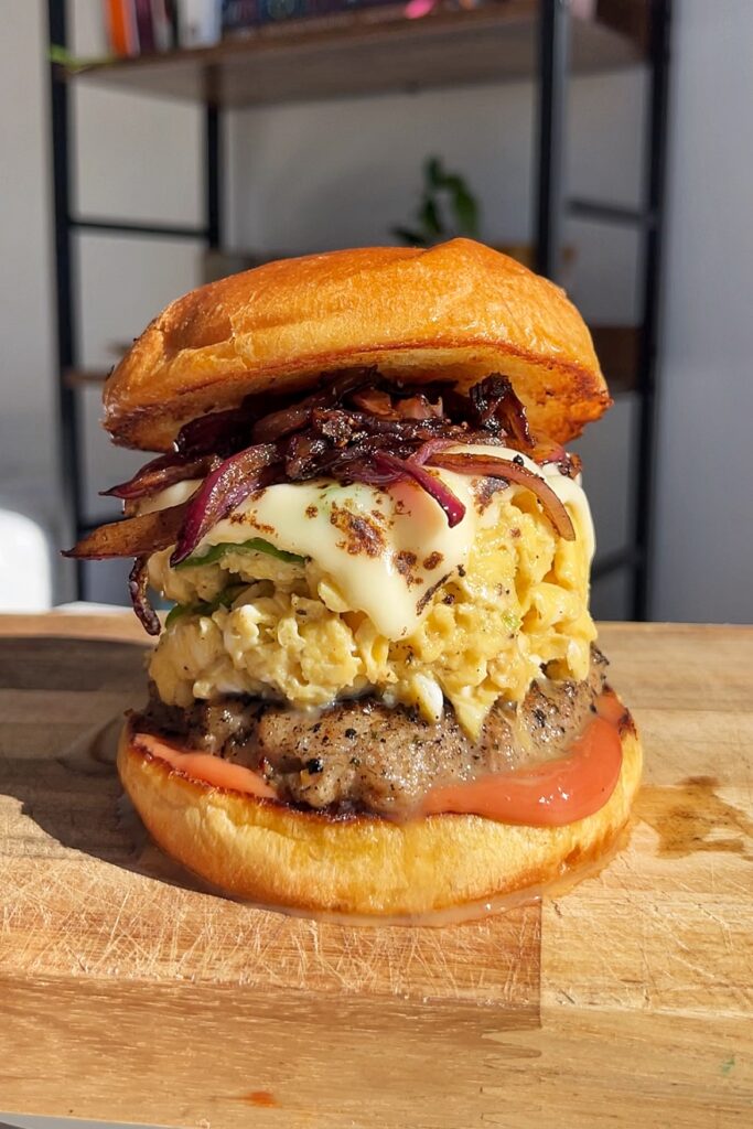 Hamburguesa de Huevo Revueltos – Infinitas Recetas
