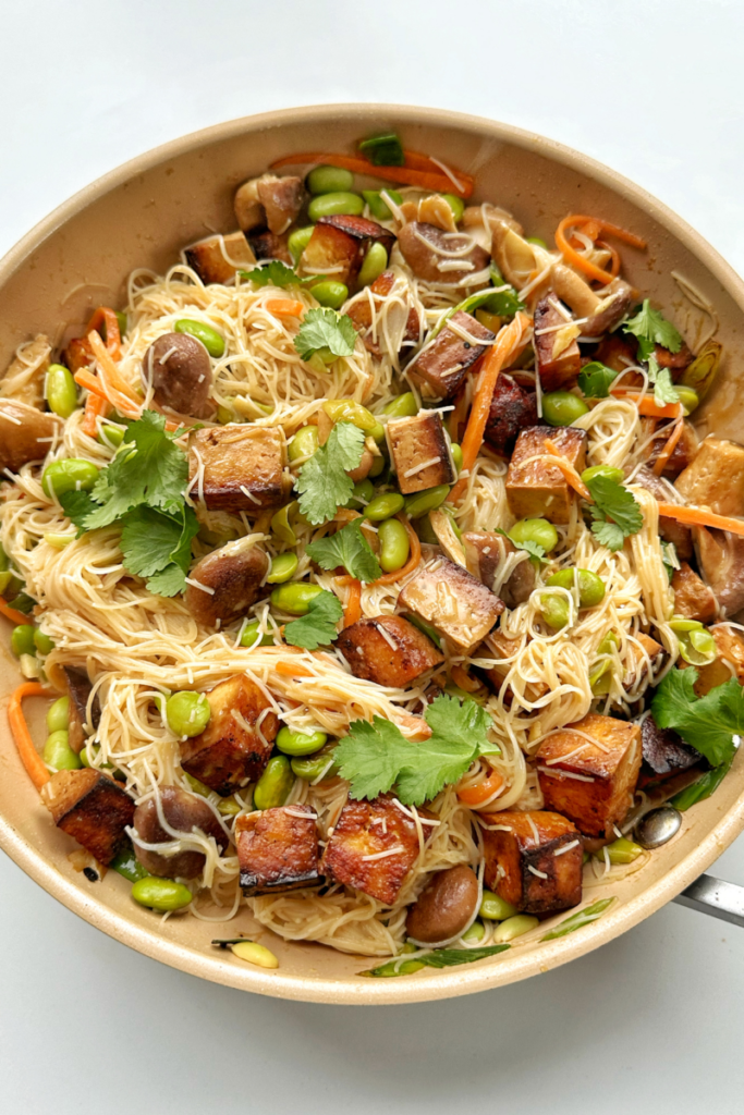 Fideos de vermicelli fáciles (una sartén)