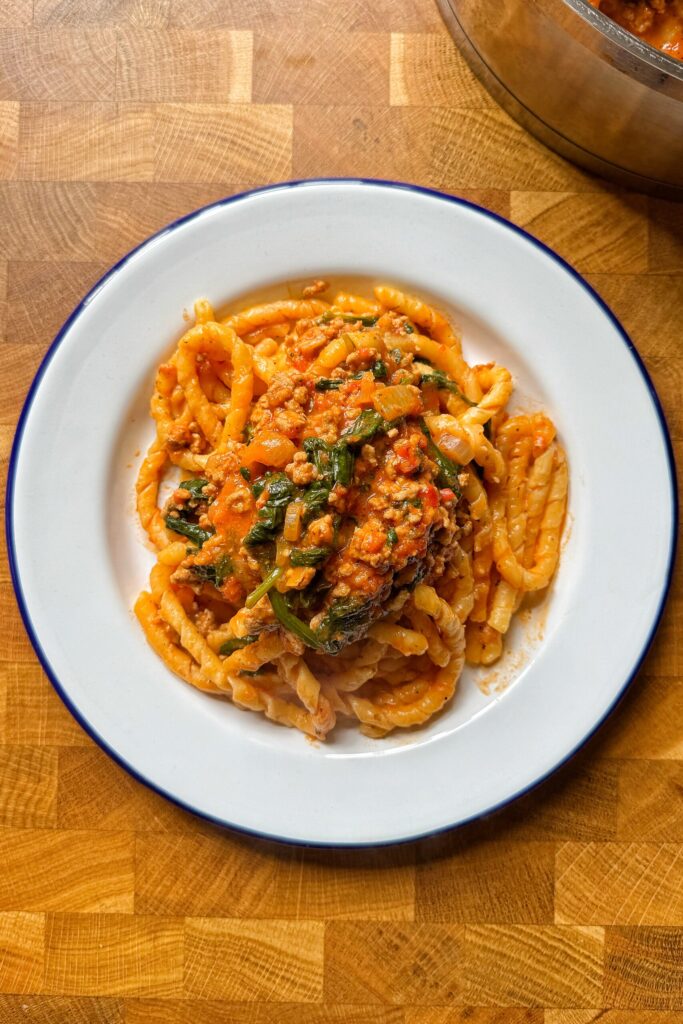 Plato Fácil de Pasta con Pavo Molido